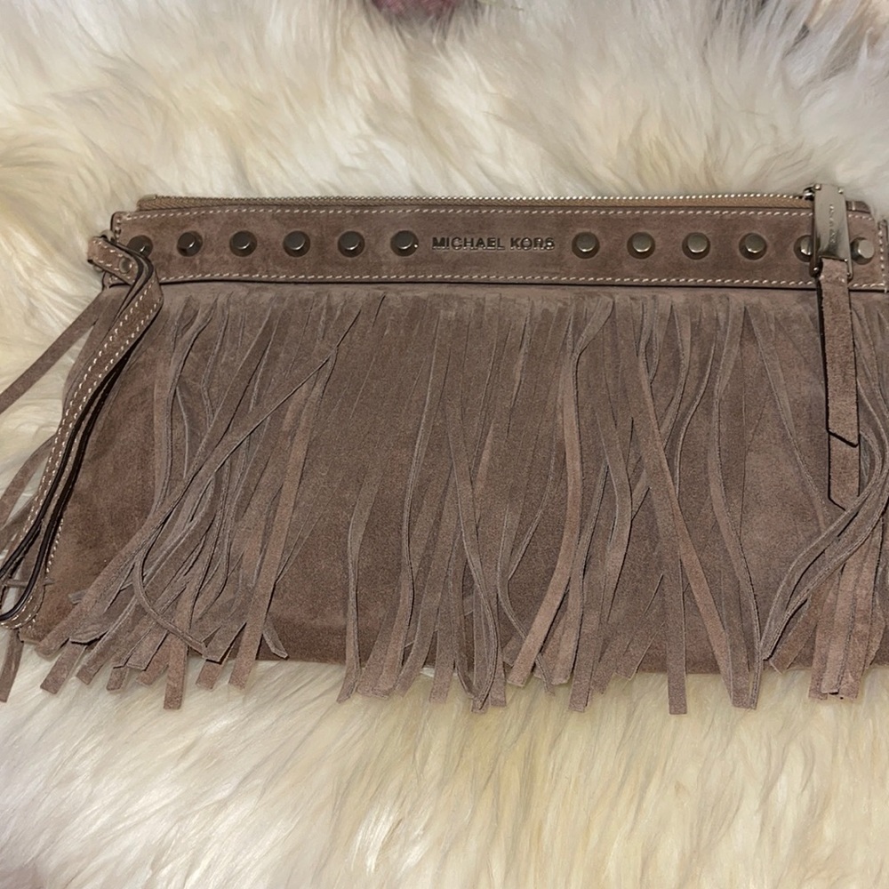 Michael kors clutch bag with wristlet